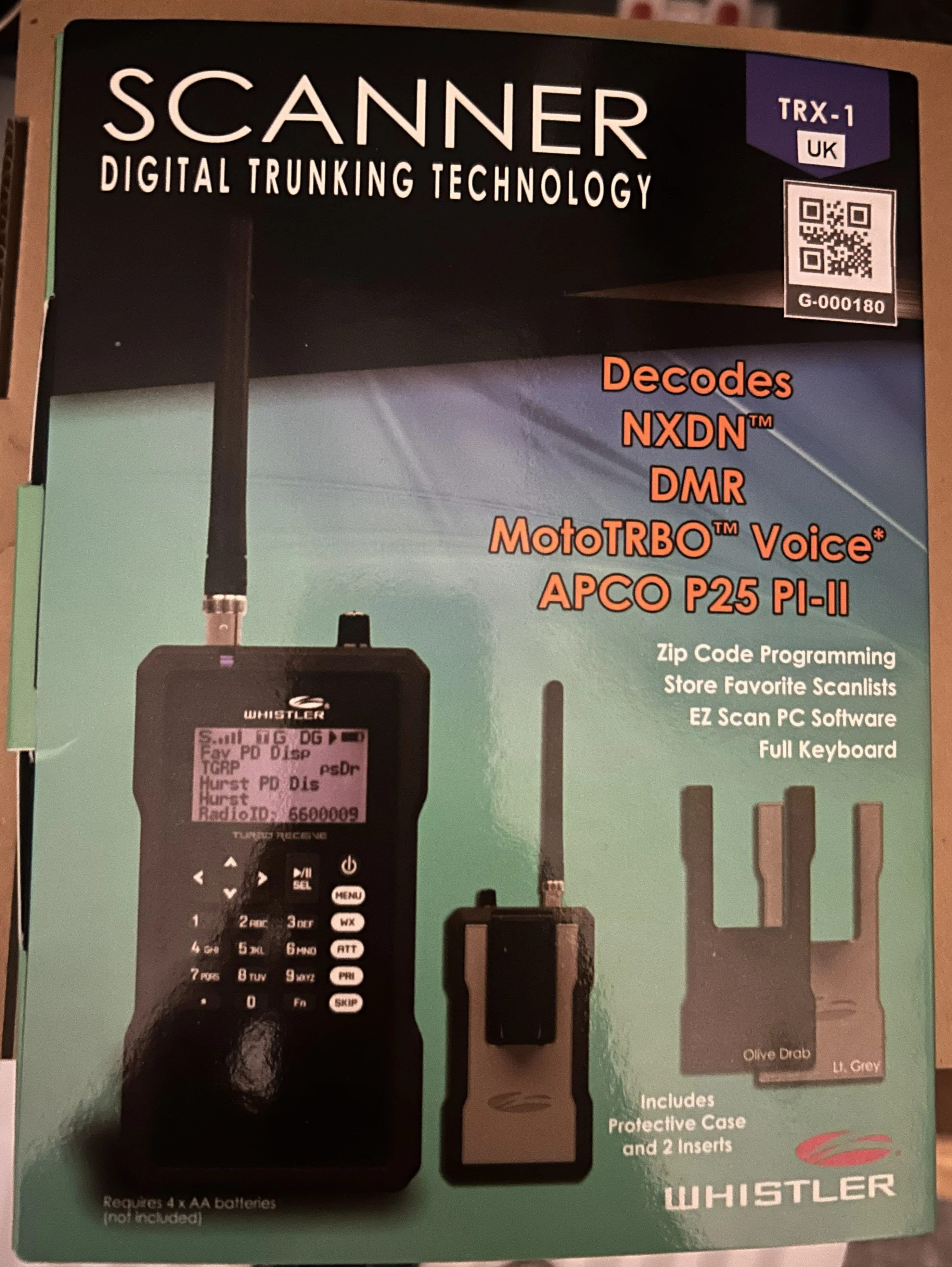 Whistler TRX-1e box front